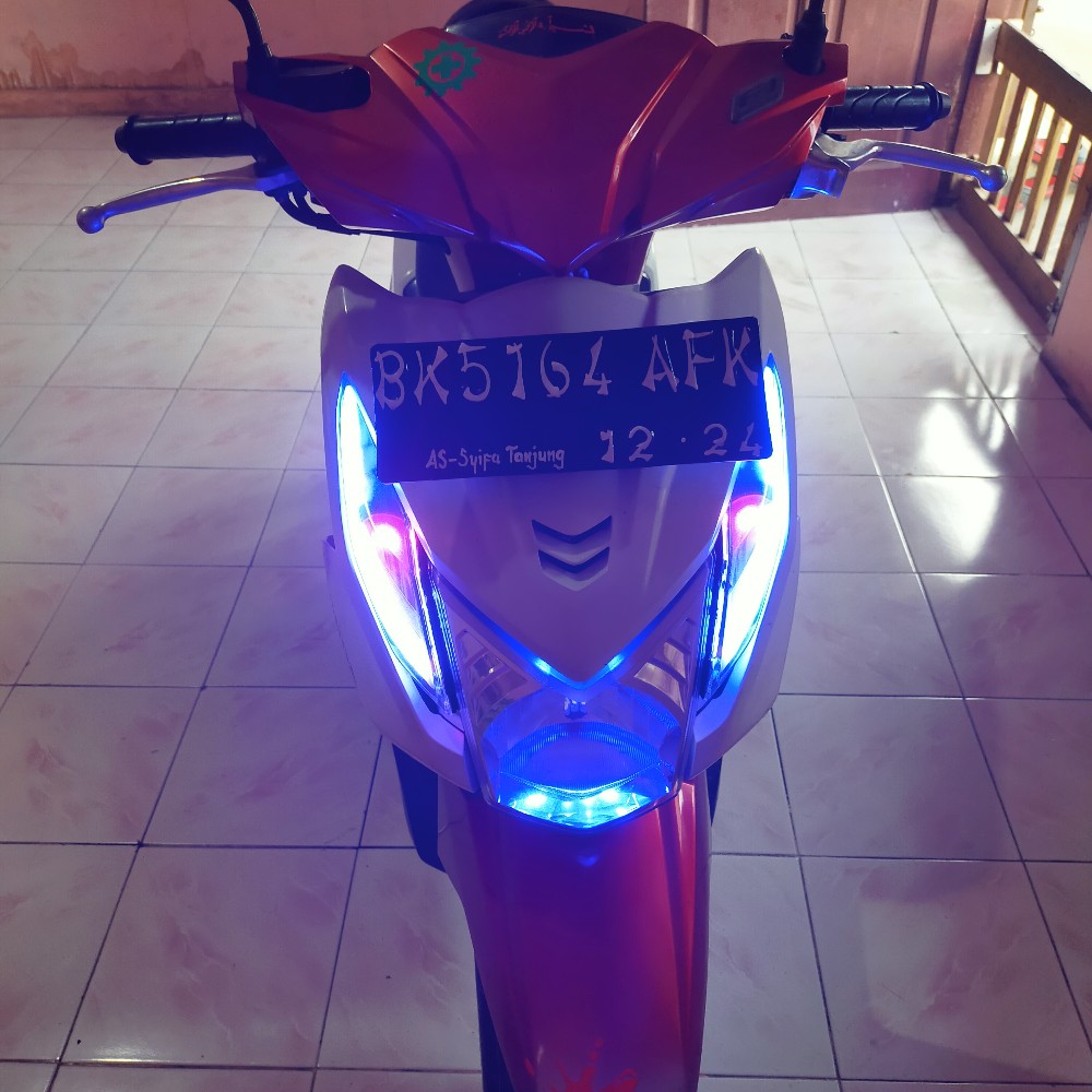 Lampu Alis 2 Mode Mata Eagle Merah Beat Injection PNP Shopee