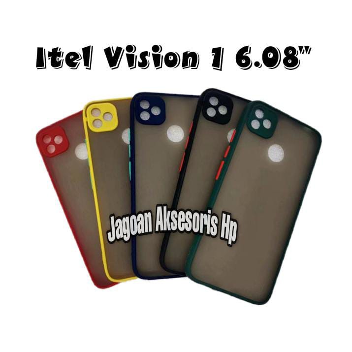 Bumper AERO CASE Itel Vision 3 / Vision 1 / Vision 1 Plus / Vision 1 Pro Hardcase My Choice List Warna Matte