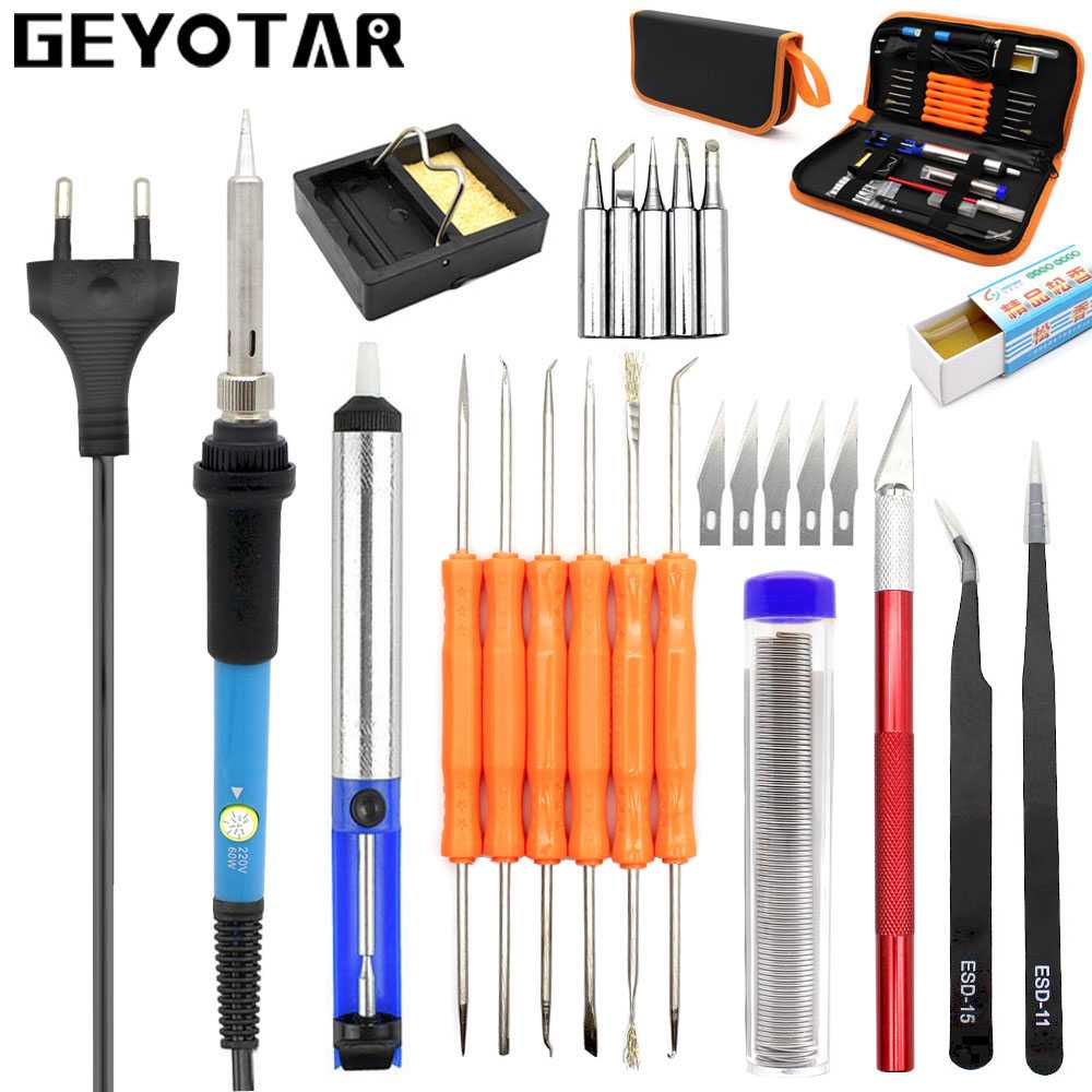 Set Lengkap Peralatan Solder Listrik 60W 220V