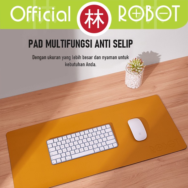 Robot RP06 Mouse Pad PU &amp; Waterproof Material Double Sided Anti Selip