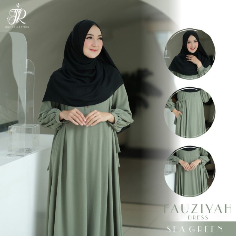 FAUZIAH DRESS ORI JR /GAMIS POLOS PREMIUM/GAMIS LEBARAN
