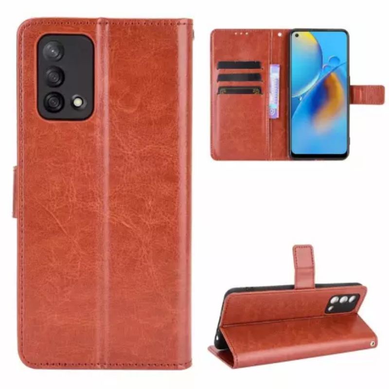 Flip Cover Oppo A74 4G / A95 Wallet Leather Case OppoA74 Oppo A95 Casing Kulit Dompet OppoA95