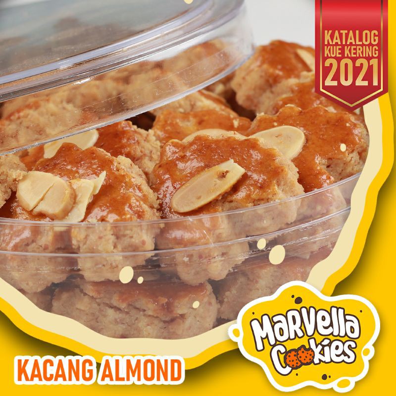 Marvella Cookies Kacang Almond Kue Kering Kue Lebaran Kue Kacang