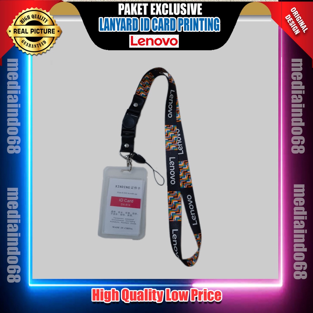 

LENOVO Lanyard ,Strap ID, HP/Flashdisk Printing Digital (Paket Lengkap Exclusive)