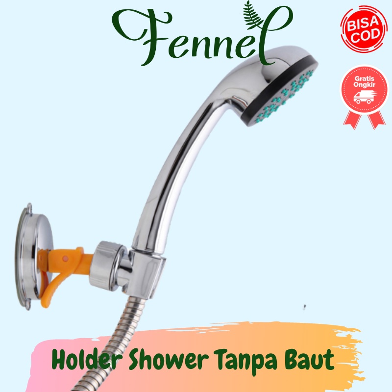 Holder Clamp Shower Mandi Tanpa Baut JJ14711