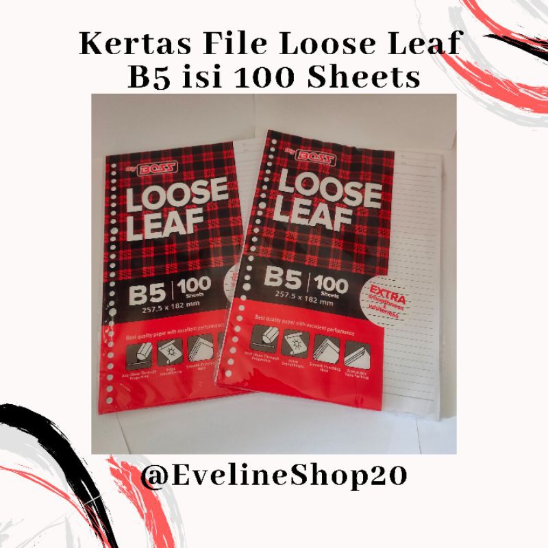

Kertas File Lembar File Loose Life B5 isi 100 sheets