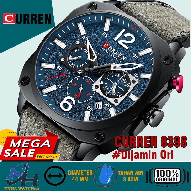 CURREN 8398 Jam Tangan Pria Analog Chronograph WK-SBY