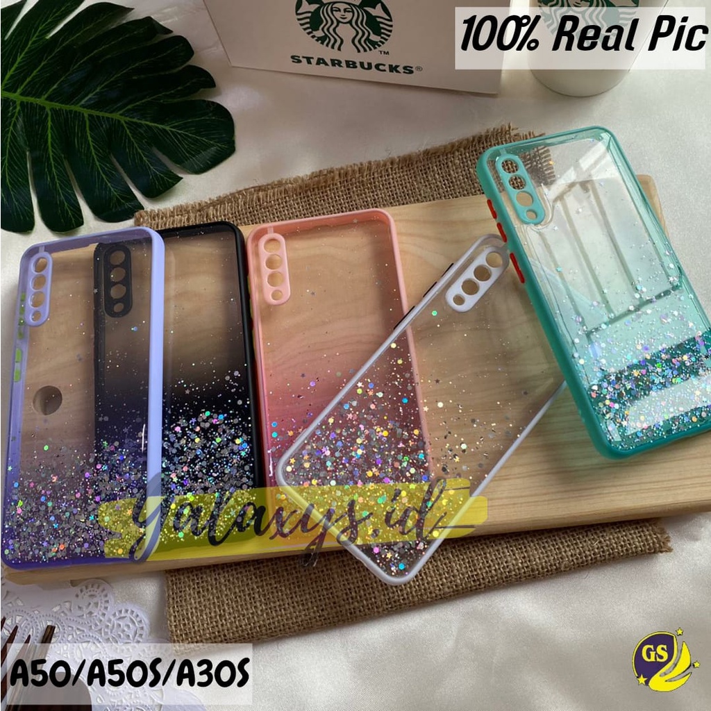 Samsung A50S A30S A20S A10S A10 M10 A20 A30 A50 A70 J2 PRIME J7 PRIME Case Dove Glitter Bling Star Light Candy Camera Macaron Gliter Pelindung Kamera