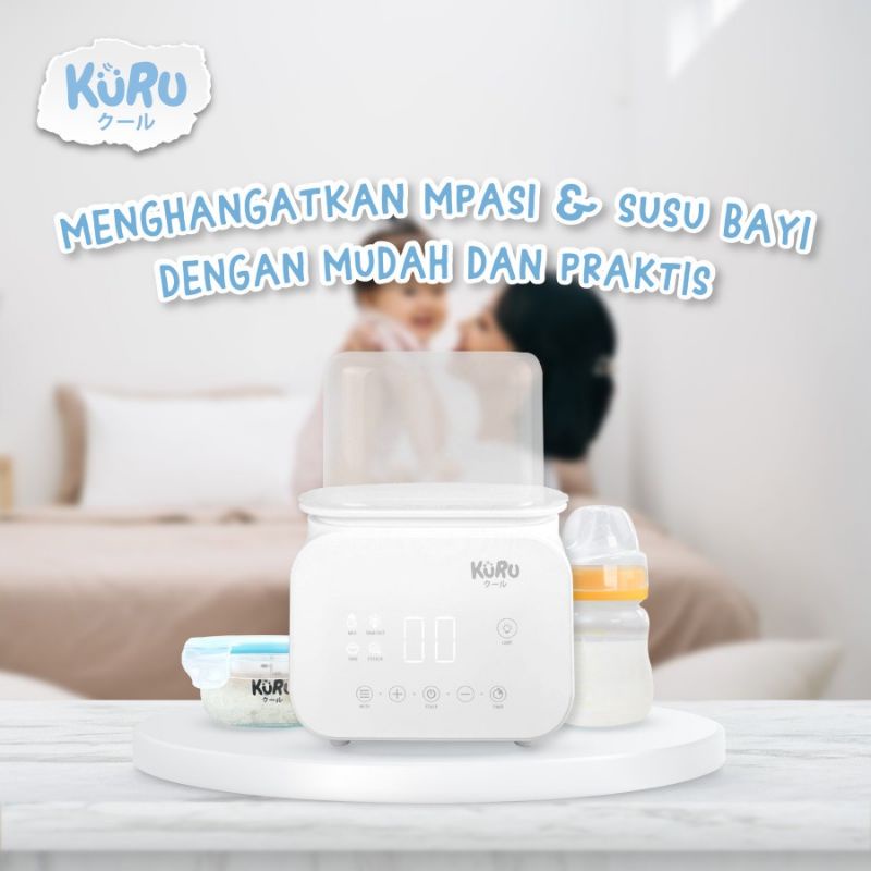 KURU Baby 4in1 Smart Bottle Warmer Sterilizer - Penghangat Botol Susu Bayi