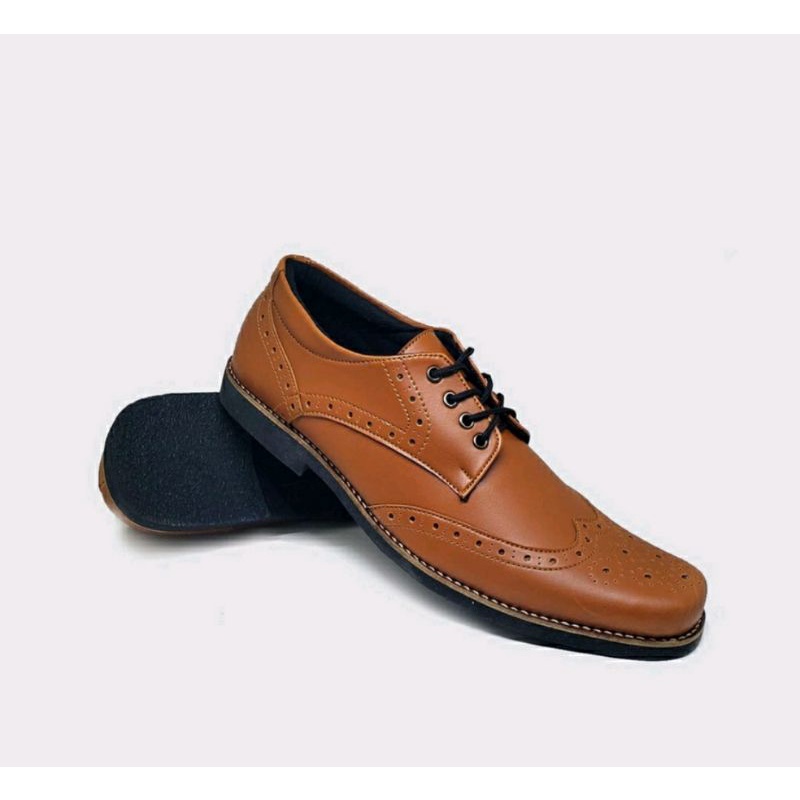 Sepatu kerja Pria Big Size shoes 43.45 Pantofel Oversize Kulit JUMBO Sepatu PNS Guru Pesta George Tane, 47