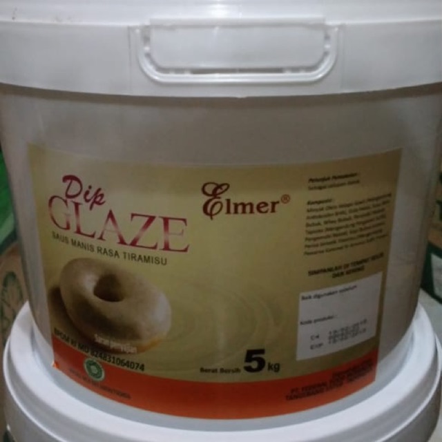 Elmer Dip Glaze - Topping Donat Tiramisu   500gr