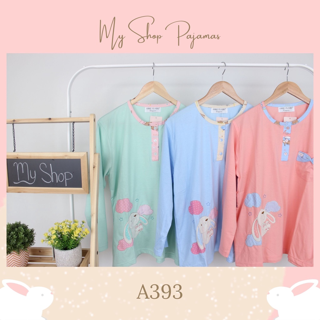 PIYAMA BABYDOLL PAJAMAS ANNE CLAIRE / BAJUTIDUR BABYDOLL SETELAN TANGAN LENGAN PANJANG CELANA PANJANG DEWASA WANITA SLEEPWEAR PP-4
