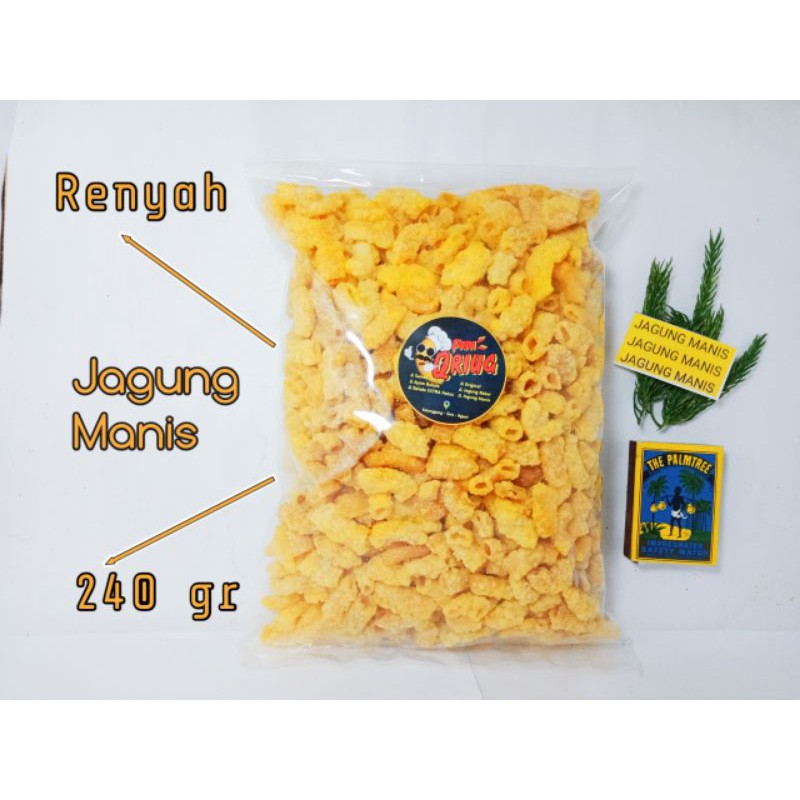 

makaroni bantat kiloan murah rasa jagung manis cemilan manis enak 240 gr