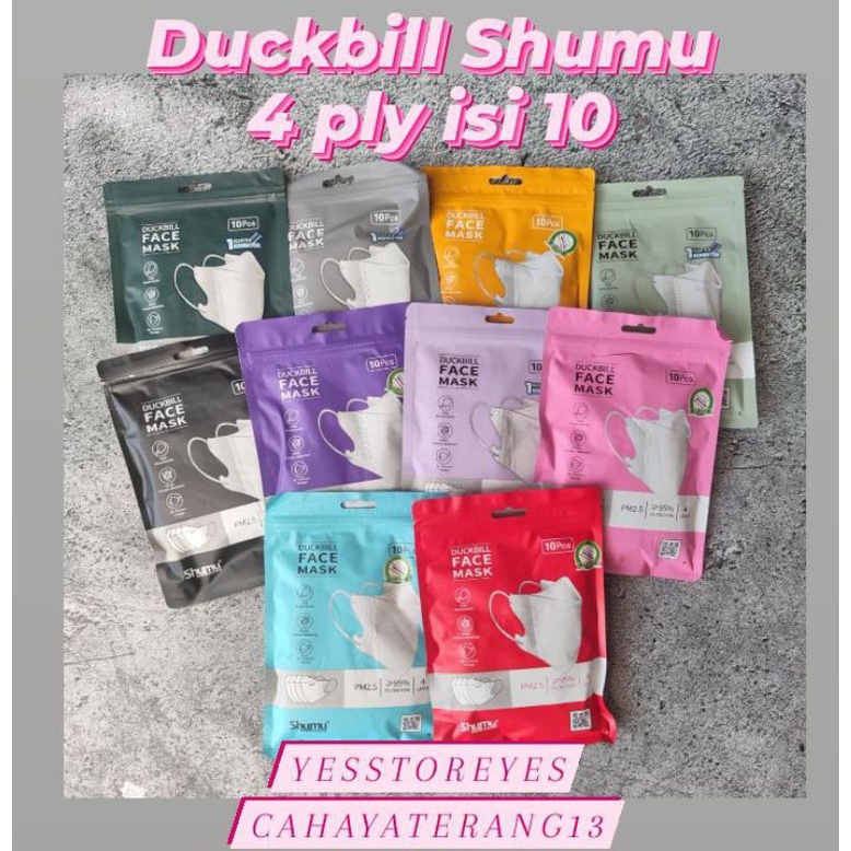 READY STOK DUCKBILL 4 PLY EARLOOP SHUMU ADA EMBOSS ISI 10 LBR PER PACK POUCH HIGIENIS