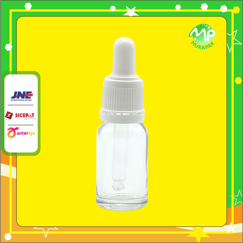 Jual Botol Kaca Pipet Ml Bening Clear Ring Segel Putih Shopee Indonesia