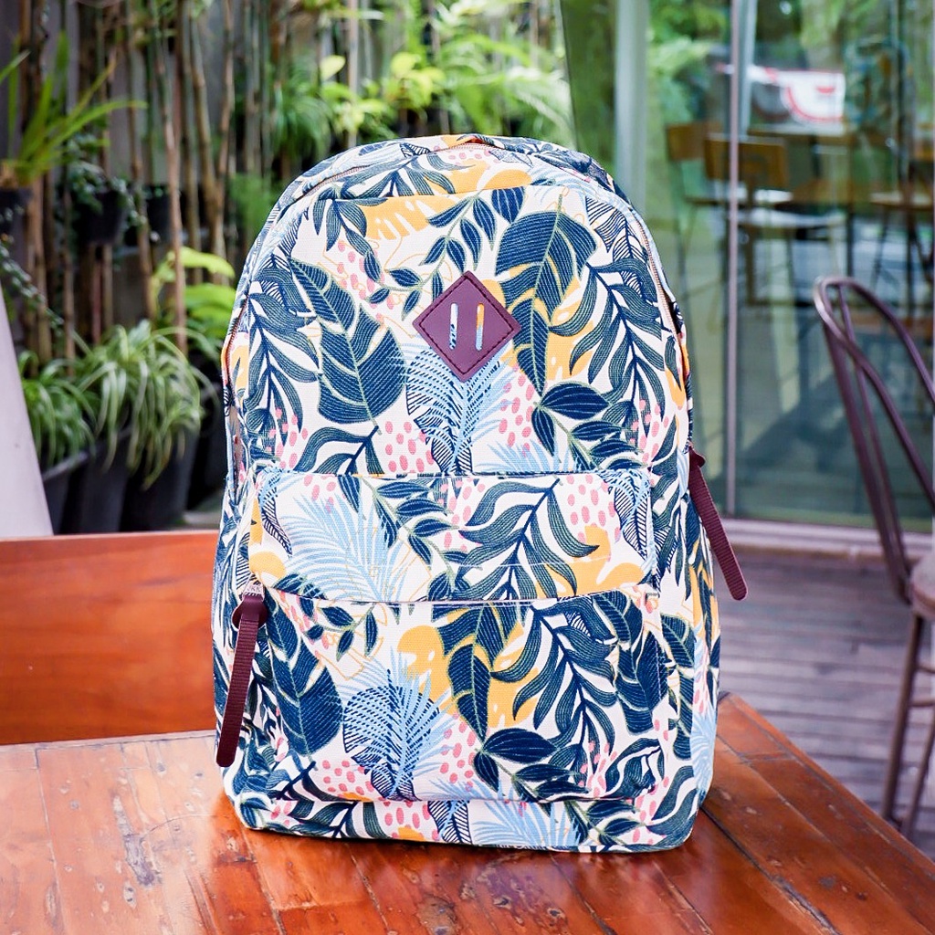 BACKPACK TROPICANA // taskanvasbdg - tas kanvas - tas ransel wanita - tas wanita - tas lucu - tas cewek