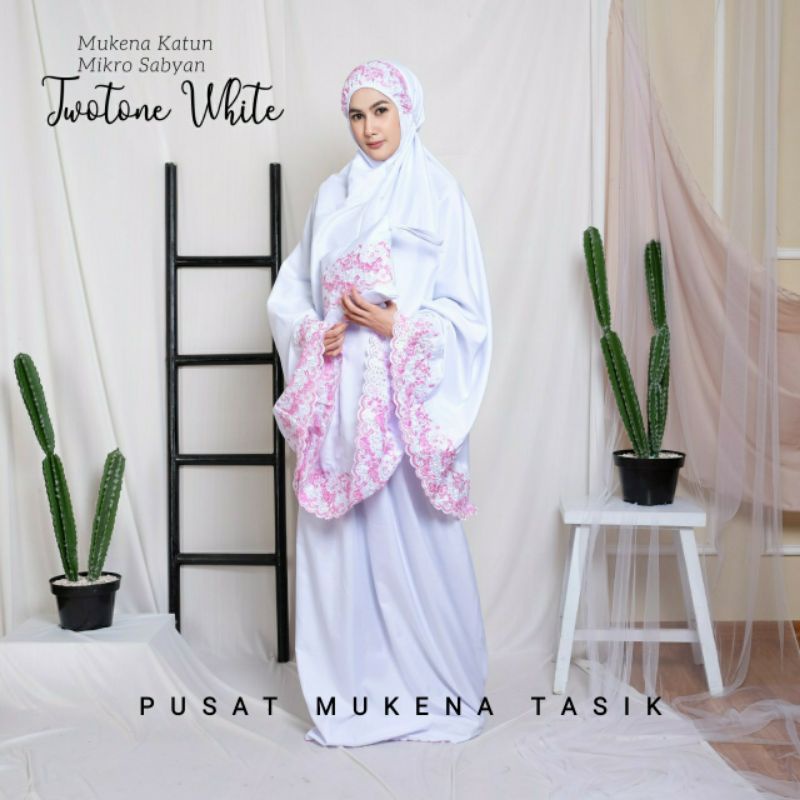 COD Mukena Dewasa Katun Mikro Khadijah Twotone Sabyan | PUSAT GROSIR BELI MUKENA Syahbani