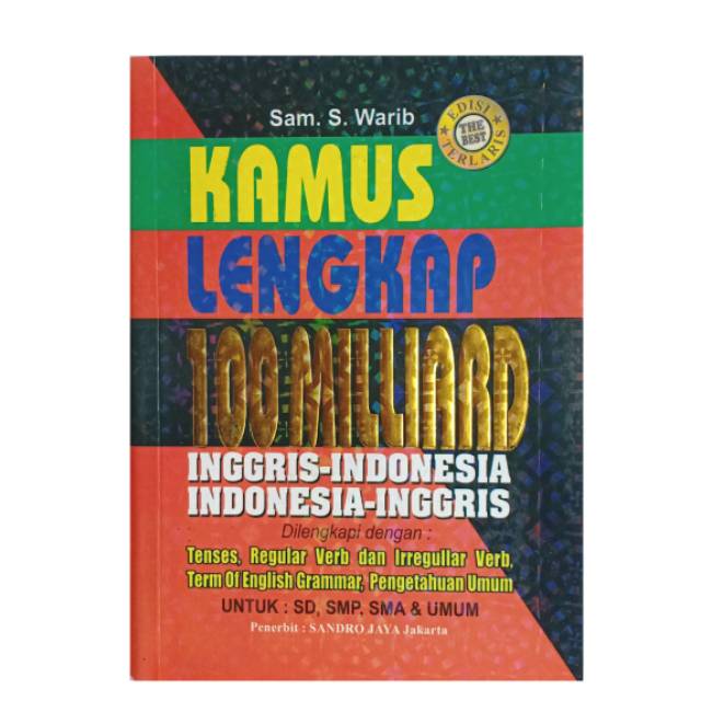 Kamus Lengkap Bahasa Inggris Sd, Smp, Smu Dan Umum