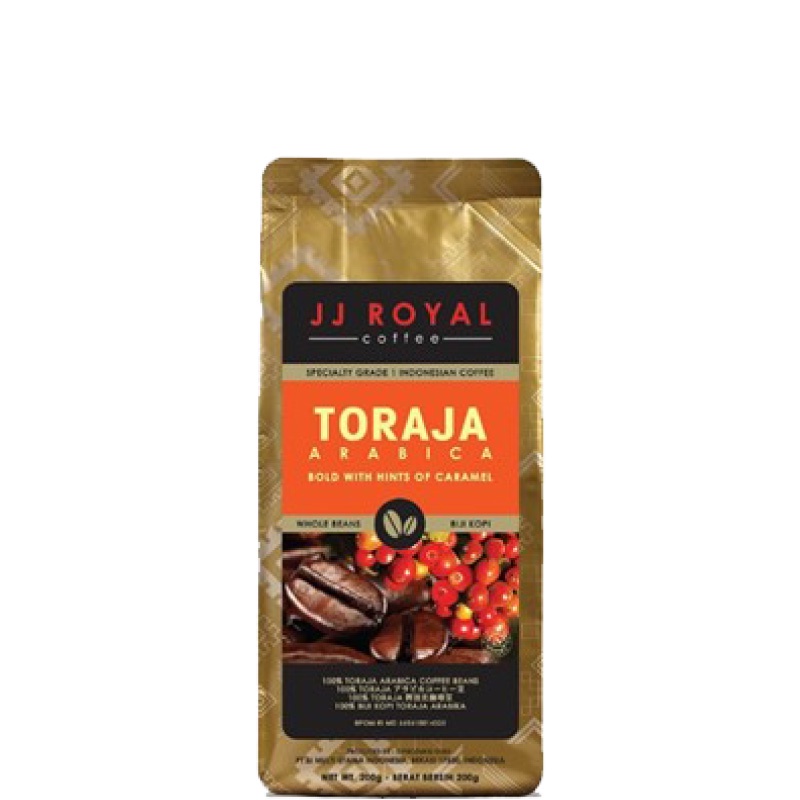 

JJ Royal Coffee Toraja Arabica Beans Bag 200 gr