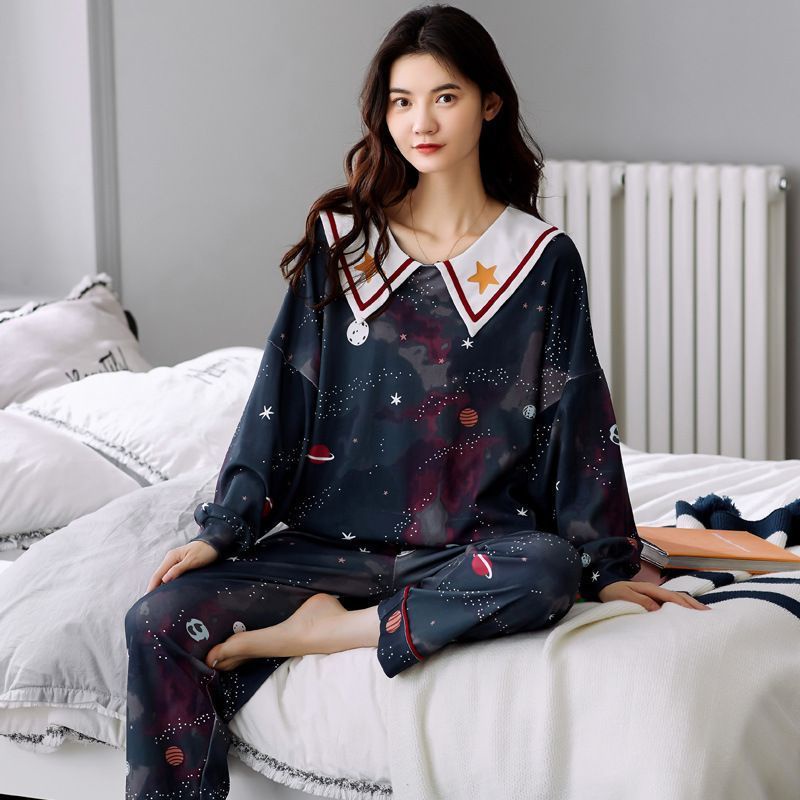 BAJU TIDUR IMPORT SUPER PREMIUM SETELAN LENGAN PANJANG MURAH MOTIF TERBARU KOREA STYLE C03-A1