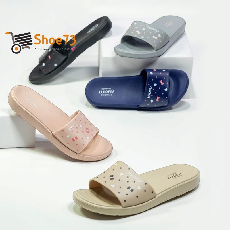 LUOFU E 7172 -5 SIZE 36-40 ORIGINAL | Sandal Selop Jelly Wanita | Sendal Kokop Impor