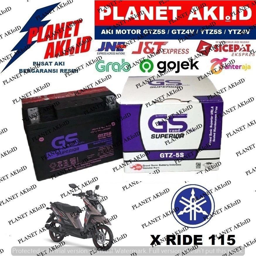 Aki Motor Yamaha X Ride 115 GTZ5S Accu Kering MF