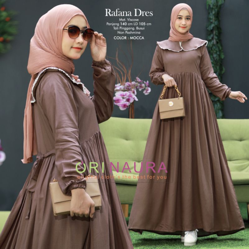 Gamis Rafana dress wanita by ORI Naura