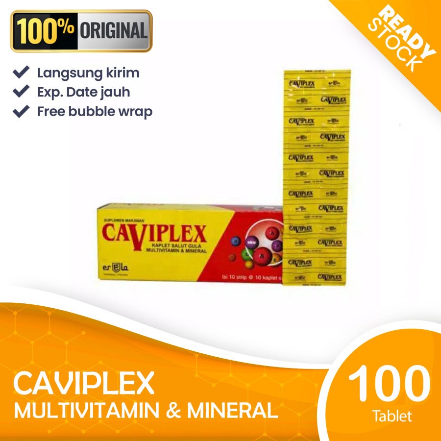Terlaris Multivitamin Caviplex 1 box 100 kapsul 100% ORIGINAL
