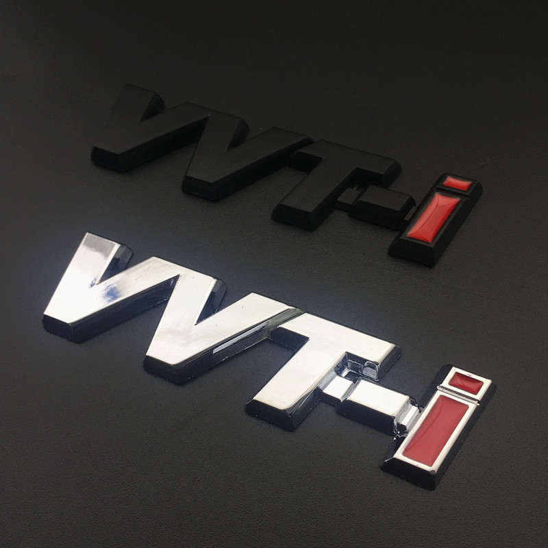 Stiker Emblem / Badge Logo VVT-i VVTi 3D Bahan Metal Untuk Fender Samping Mobil TOYOTA Camry COROLLA