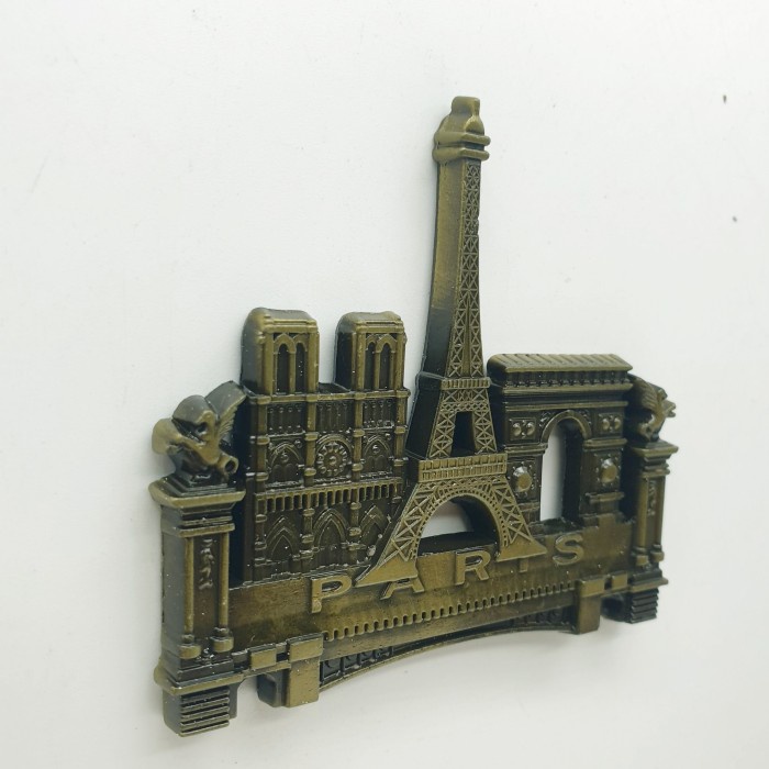 3D LOGAM Souvenir Negara magnet Kulkas Tempelan Paris City attraction