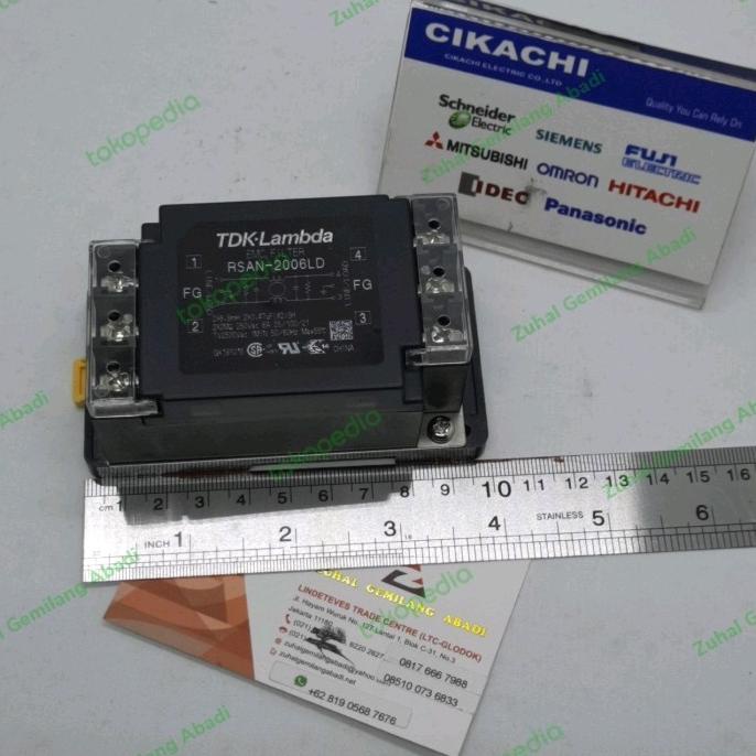 RSAN-2006LD (6A),DIL RAIL NOISE FILTER, TDK-LAMBDA ada stock