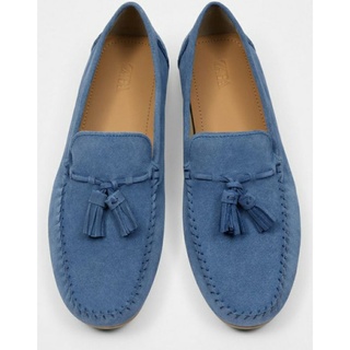 zara light blue shoes