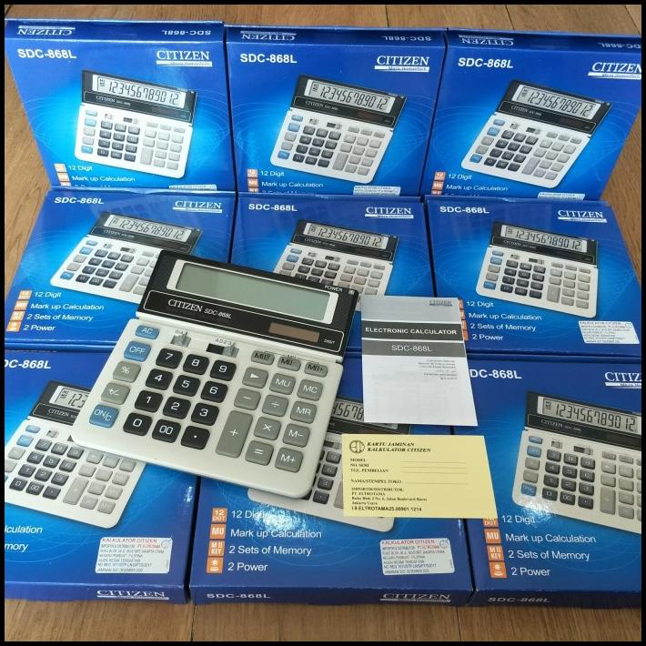 

Calculator Citizen Ori Sdc-868L Grs Resmi Ada Sticker + Kartu Garansi