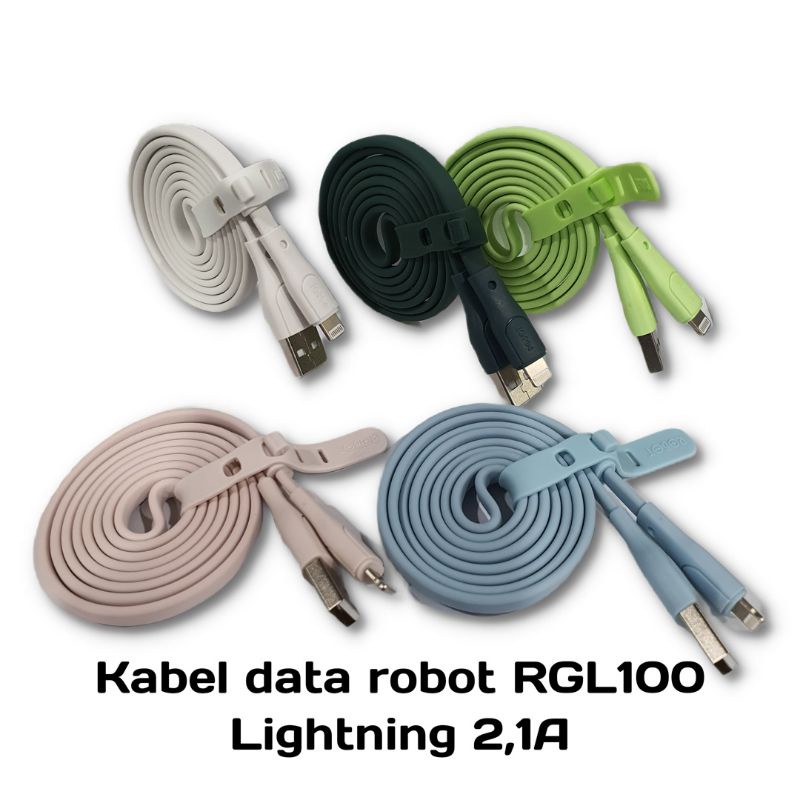 Kabel Data Lightning Robot RGL100 2,1A per pc