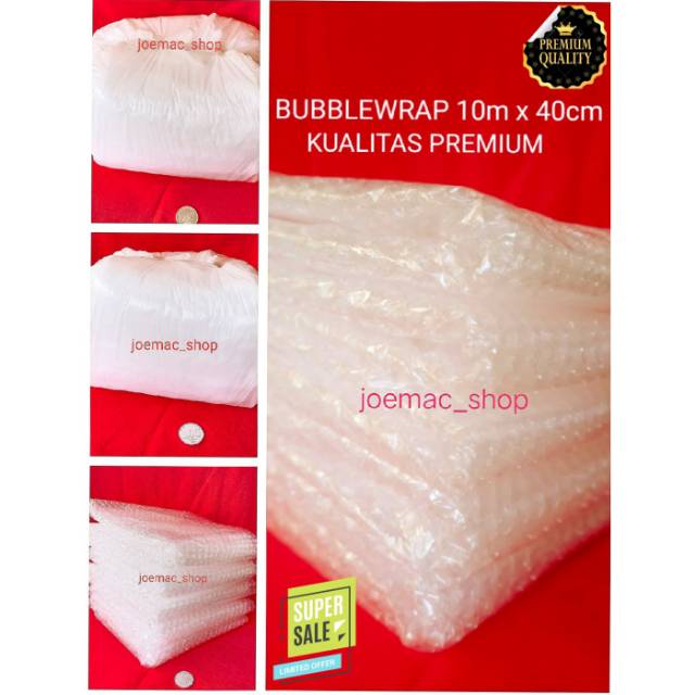 

Plastik Bubblewrap lembaran uk. 40cm x 5m