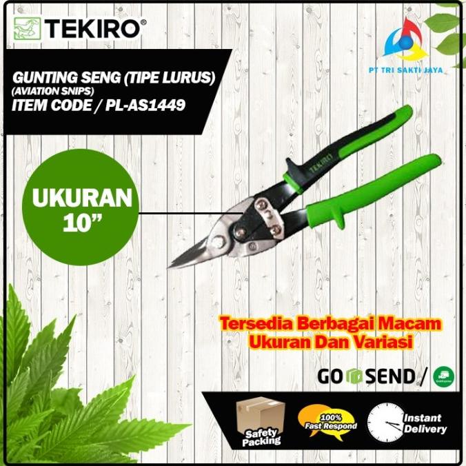 

Gunting Baja Ringan Gunting Seng 10" Tekiro Type Lurus