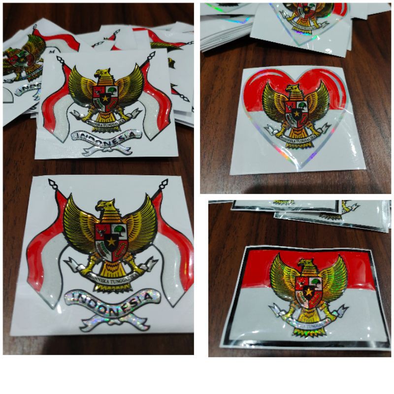 STICKER EMBLEM BENDERA GARUDA INDONESIA