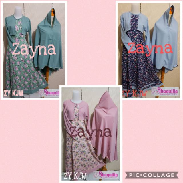 Gamis Katun Jepang //Set Gamis Katun Jepang