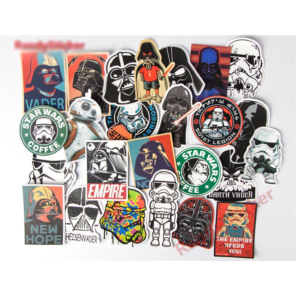 Grab Medan 25 PCS Stiker Tempel Star Wars Unik PRS