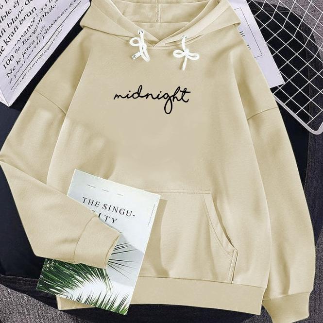 [KODE JL70B] sweater hoodie midnight L XL XXL hoodie wanita aesthetic jumbo 2XL sweater cewek bahan 