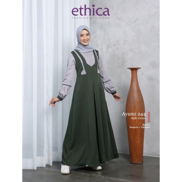 AYUMI 244 BURLWOOD | GAMIS BY ETHICA TERBARU 2022 | GAMIS SIMPLE TERLARIS
