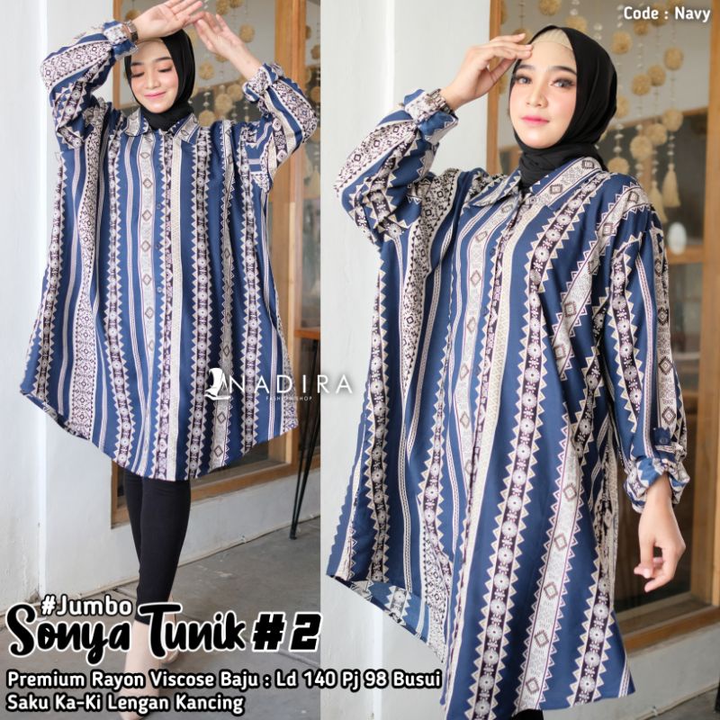 SONYA TUNIK JUMBO LD 140 SALUR RAYON