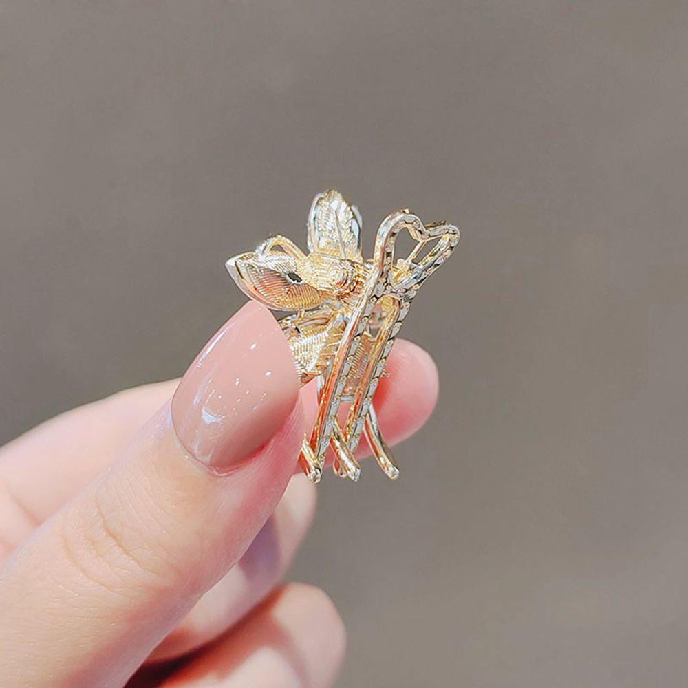 Mxbeauty Wanita Klip Hiu Mewah Sederhana Mini Poni Klip Hadiah Untuk Gadis Manis Cakar Rambut Kecil
