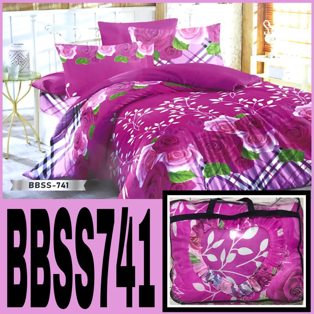 Bedcover Dan Sprei Set Murah Poly Tc King / Queen Size