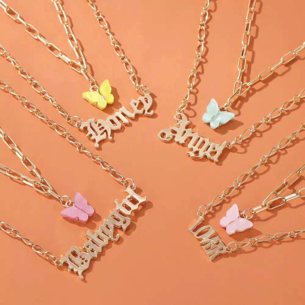 TERMURAH Kalung Cantik Butterfly Kalung Kupu Cantik