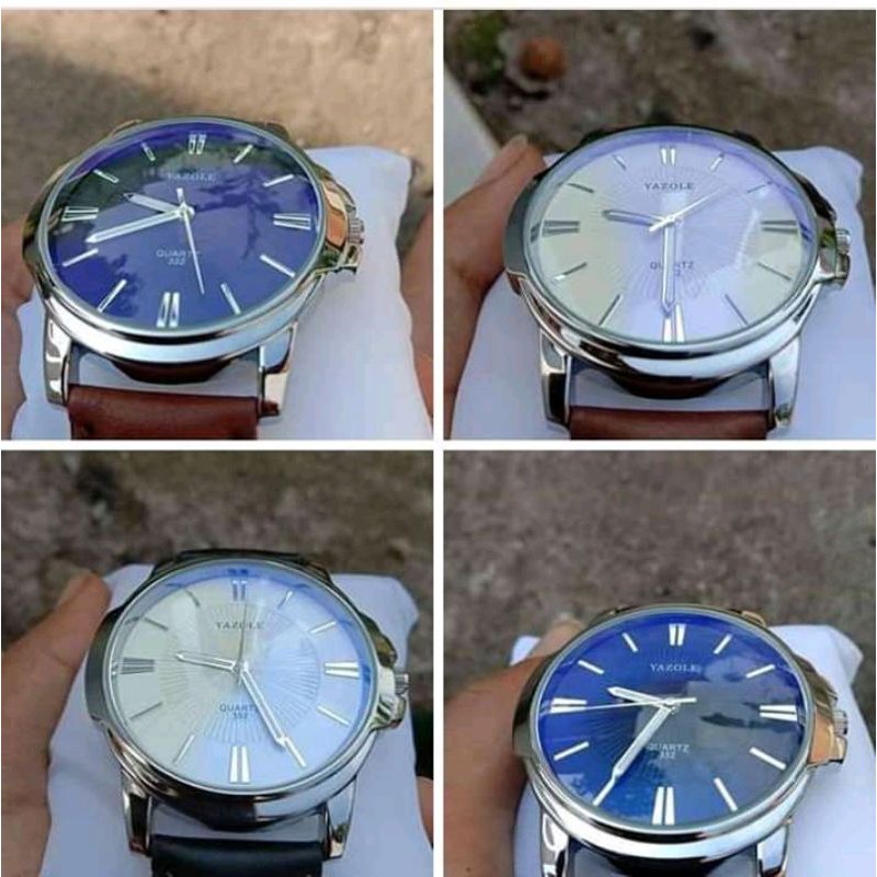 Yazole jam tangan pria anti air original fashion anak muda 2023