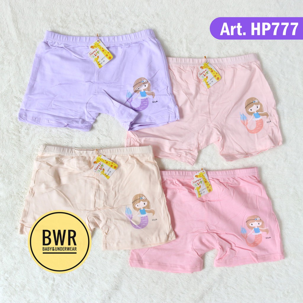 Boxer Sorex Kids HP 777 | CD  Anak Perempuan Hotpants Motif Beautiful Mermaid | V DB2 - EB2 - FB2