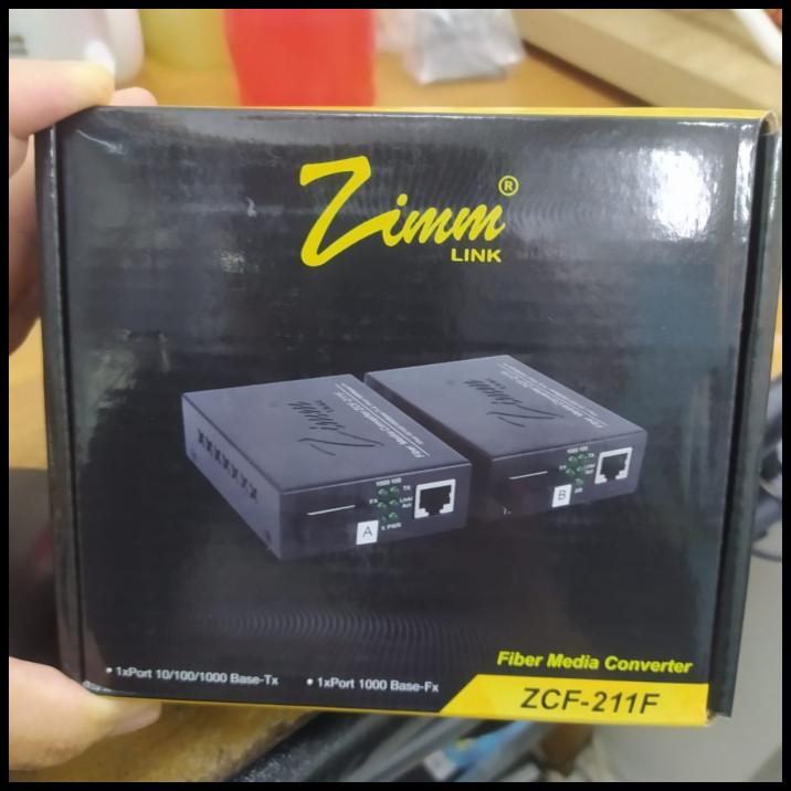 Zimmlink Zcf-211F Ab 10 100 1000 Mbps Gigabit Media Converter