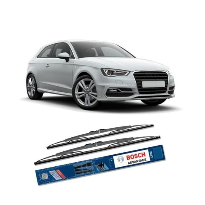 WIPER BOSCH ADVANTAGE AUDI A3 21&quot; &amp; 19&quot; SEPASANG WIPER AUDI BOSCH ADVANTAGE