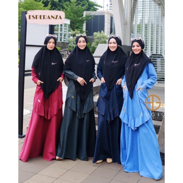 ESPERANZA DENIM DAILY DRESS SYARI BY BUGIO CLOTHING